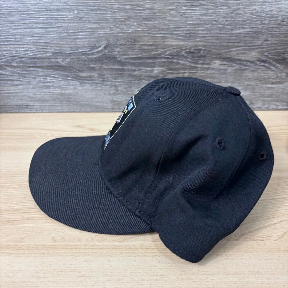 Vintage Atlanta Knights Hat Cap Fitted 6 1/2 Black‎ Hockey Minors Pro Line USA